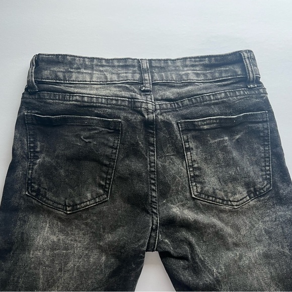 Road Narrows Jeans Shorts Denim Distressed Destroyed Paint - Picture 9 of 9